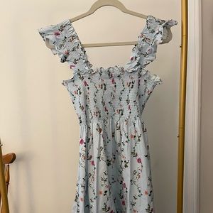Hill House Elizabeth Nap Dress in Pond Floral Size S